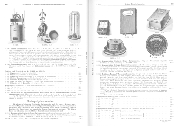 Offenes Buch mit verschiedenen elektronischen Geräten darauf, das Bilder verschiedener Maschinen und begleitenden Text anzeigt.