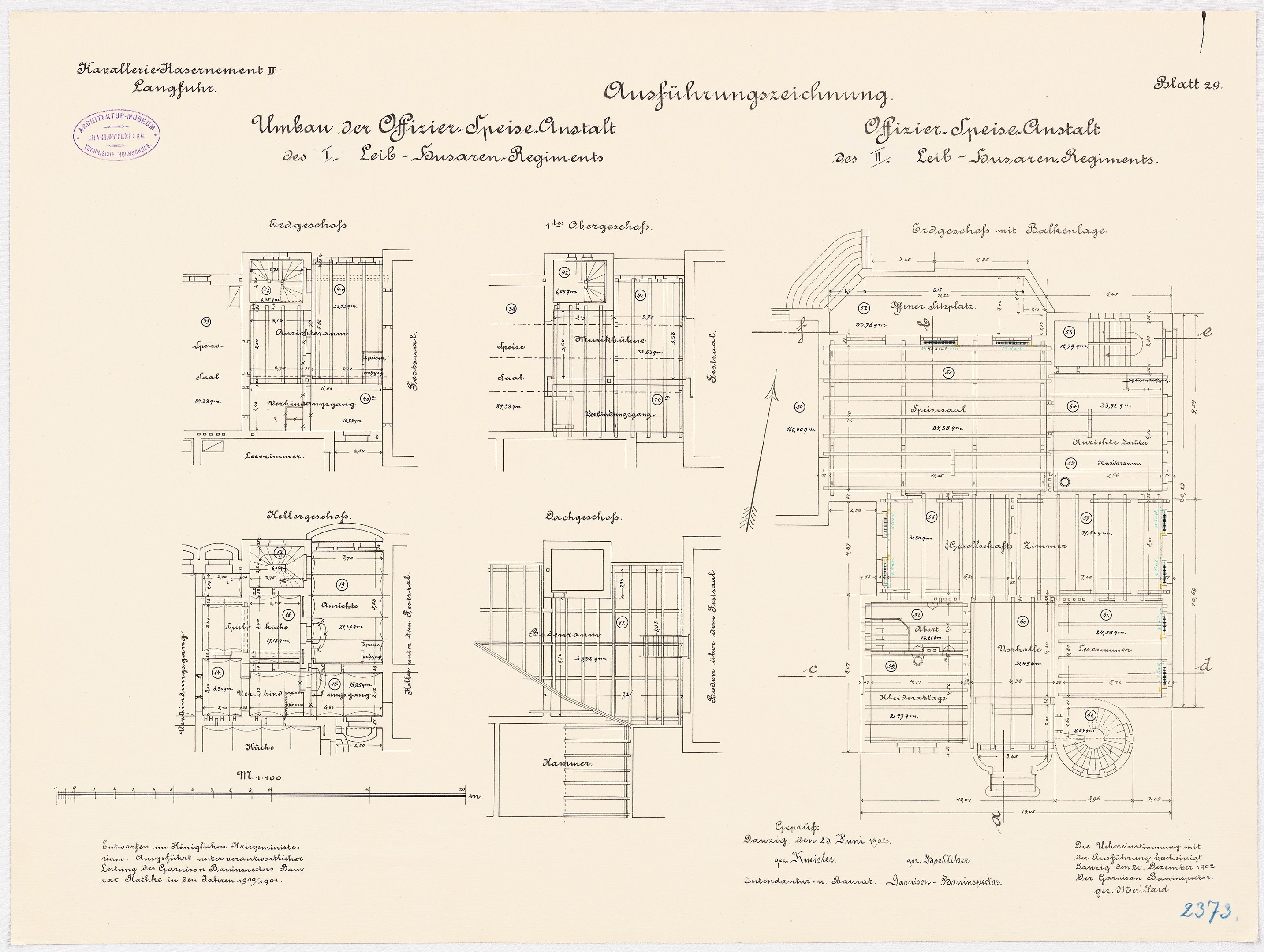 Ein detaillierter Grundrissplan des ehemaligen Bundeskanzleramts, der architektonische Layouts und Textanmerkungen zeigt.
