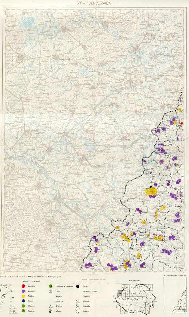 Ein Plakat einer Karte von Deutschland mit farbigen Punkten, die die Bev├Âlkerungsverteilung darstellen, und Text unten, der die Stadtbev├Âlkerungszahlen zeigt.