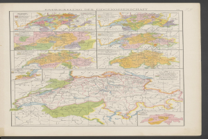 Ein Buch mit einer detaillierten Karte von Deutschlands Regionen und begleitendem Text.